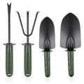 Garden Tool Set4 Pieces Garden Tools Including Hand Shovel Transplant Shovel Weeder and Hand Rake with Non-Slip Handle Idea for
