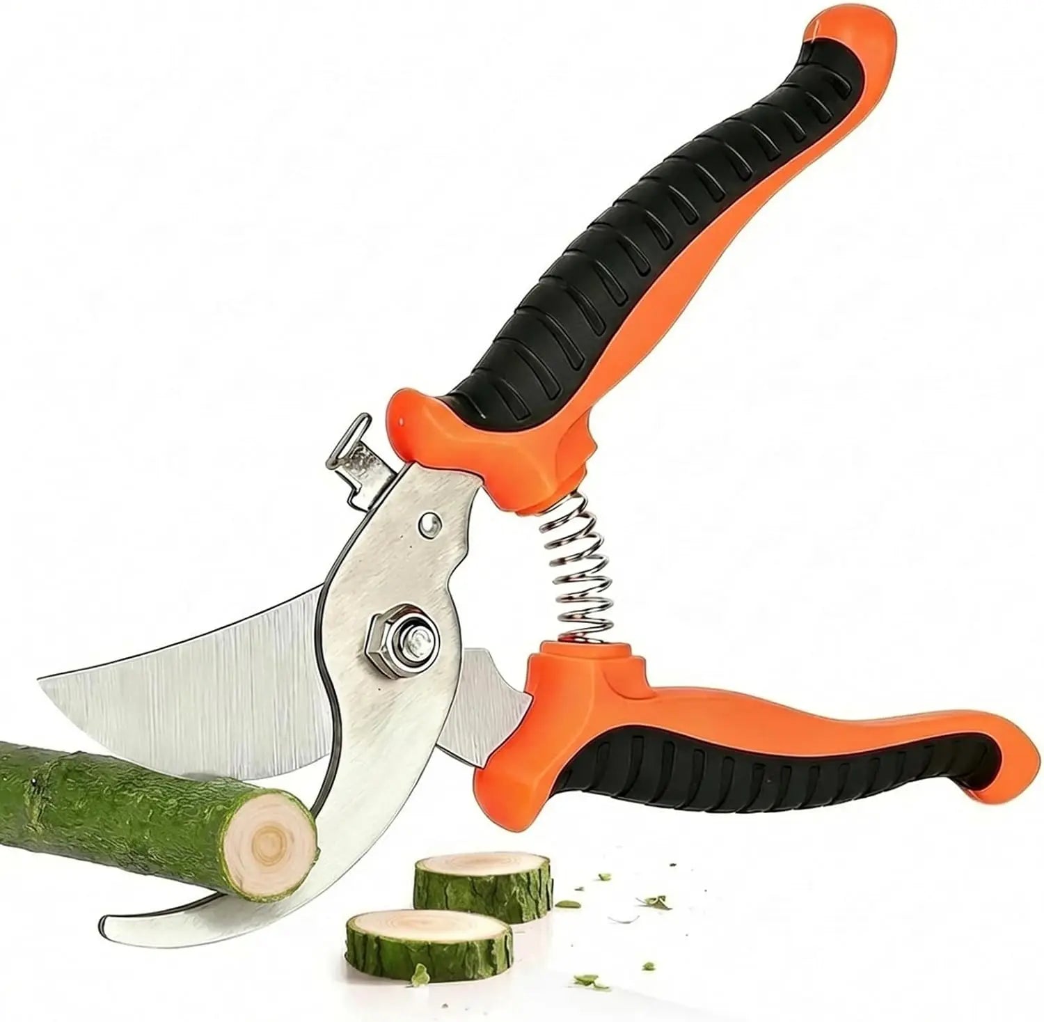 Premium Pruning Shears for Rose Bushes, 7.5IN Garden Clippers with Stainless Steel Blades, Effortless Cutting & Soft Grip