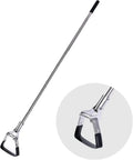 Garden Hoe 3-Height Adjustable 55.9 Inch Long Handle Weeding Tool, Stainless Steel Heavy Duty Scuffle Hoe for Lawn, Yard &